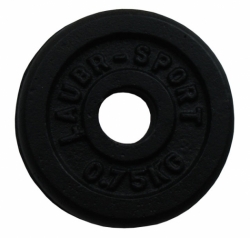 Závaží - kotouč Acra 0,75kg/25mm ocelové / činky  