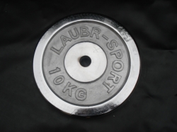 Závaží Laubr Sport 10kg ocelové - chrom 