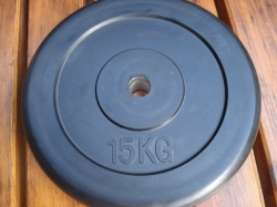 Závaží - kotouč Laubr Sport 15kg / 25mm ocelové - pogumované 