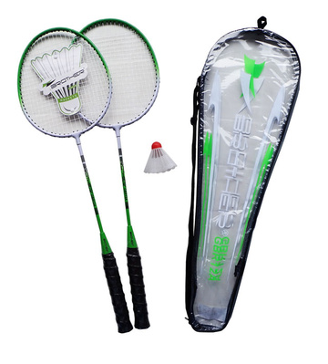 Badmintonová sada 2 pálky + košíček + pouzdro